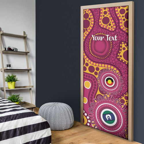 Broncos NAIDOC Week 2026 Personalised Door Cover 50 Years of Deadly Aboriginal Art
