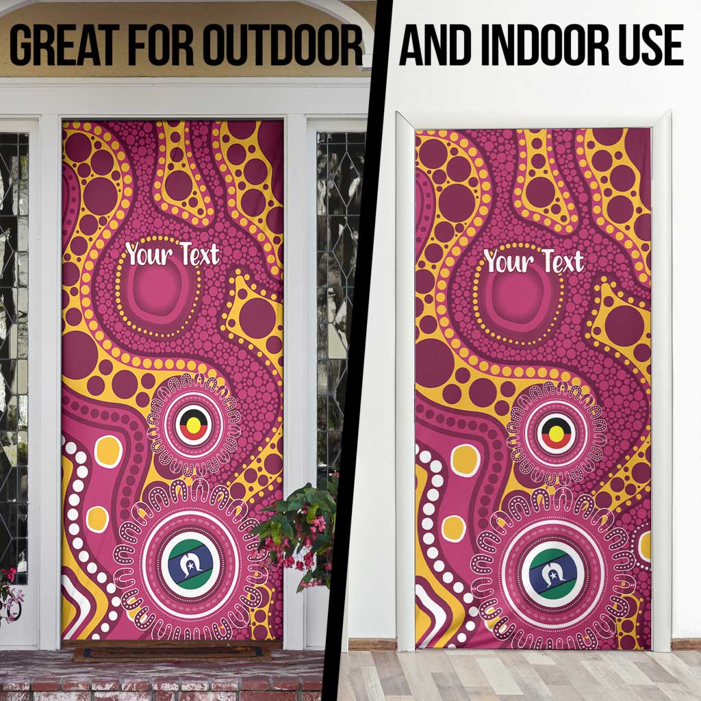 Broncos NAIDOC Week 2026 Personalised Door Cover 50 Years of Deadly Aboriginal Art