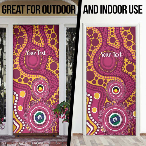 Broncos NAIDOC Week 2026 Personalised Door Cover 50 Years of Deadly Aboriginal Art