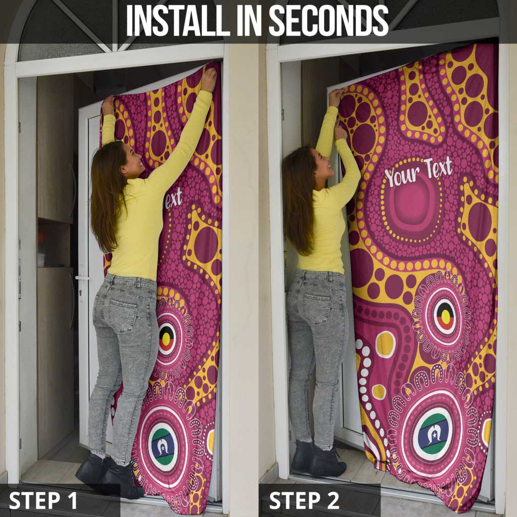 Broncos NAIDOC Week 2026 Personalised Door Cover 50 Years of Deadly Aboriginal Art