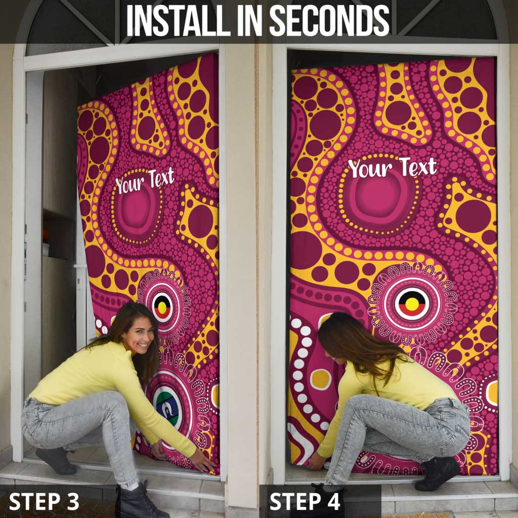 Broncos NAIDOC Week 2026 Personalised Door Cover 50 Years of Deadly Aboriginal Art