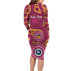 Broncos NAIDOC Week 2026 Personalised Family Matching Long Sleeve Bodycon Dress and Hawaiian Shirt 50 Years of Deadly Aboriginal Art