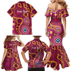 Broncos NAIDOC Week 2026 Personalised Family Matching Mermaid Dress and Hawaiian Shirt 50 Years of Deadly Aboriginal Art