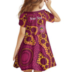 Broncos NAIDOC Week 2026 Personalised Family Matching Off The Shoulder Long Sleeve Dress and Hawaiian Shirt 50 Years of Deadly Aboriginal Art