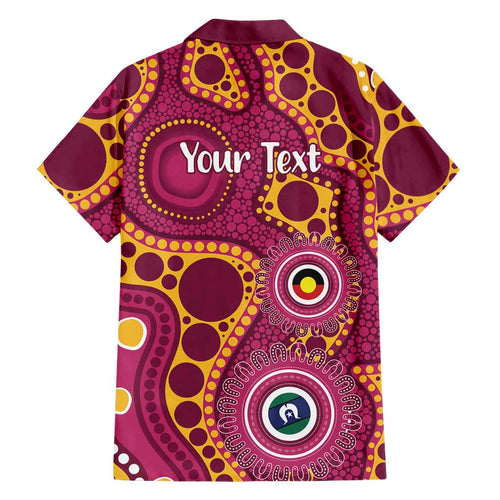 Broncos NAIDOC Week 2026 Personalised Family Matching Off The Shoulder Long Sleeve Dress and Hawaiian Shirt 50 Years of Deadly Aboriginal Art