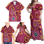 Broncos NAIDOC Week 2026 Personalised Family Matching Off Shoulder Maxi Dress and Hawaiian Shirt 50 Years of Deadly Aboriginal Art