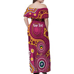 Broncos NAIDOC Week 2026 Personalised Family Matching Off Shoulder Maxi Dress and Hawaiian Shirt 50 Years of Deadly Aboriginal Art