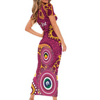 Broncos NAIDOC Week 2026 Personalised Family Matching Short Sleeve Bodycon Dress and Hawaiian Shirt 50 Years of Deadly Aboriginal Art