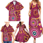 Broncos NAIDOC Week 2026 Personalised Family Matching Summer Maxi Dress and Hawaiian Shirt 50 Years of Deadly Aboriginal Art