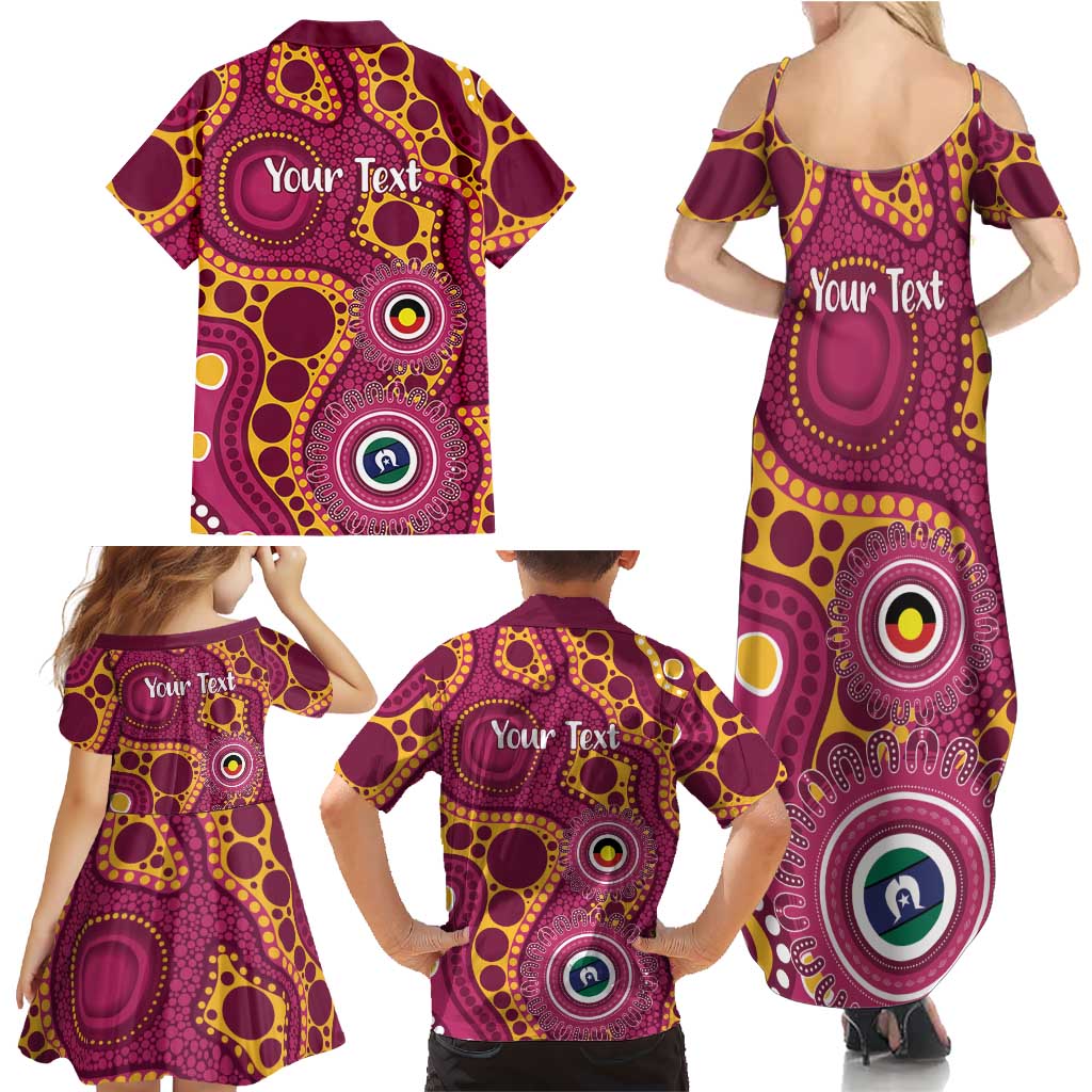 Broncos NAIDOC Week 2026 Personalised Family Matching Summer Maxi Dress and Hawaiian Shirt 50 Years of Deadly Aboriginal Art