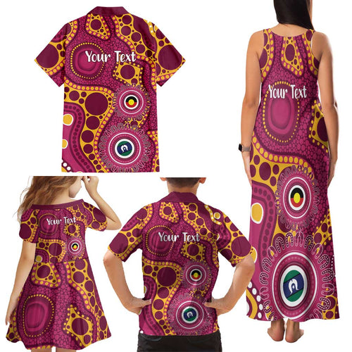 Broncos NAIDOC Week 2026 Personalised Family Matching Tank Maxi Dress and Hawaiian Shirt 50 Years of Deadly Aboriginal Art