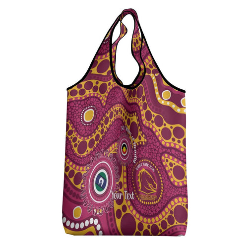 Broncos NAIDOC Week 2026 Personalised Grocery Bag 50 Years of Deadly Aboriginal Art