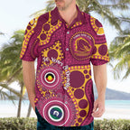 Broncos NAIDOC Week 2026 Personalised Hawaiian Shirt 50 Years of Deadly Aboriginal Art