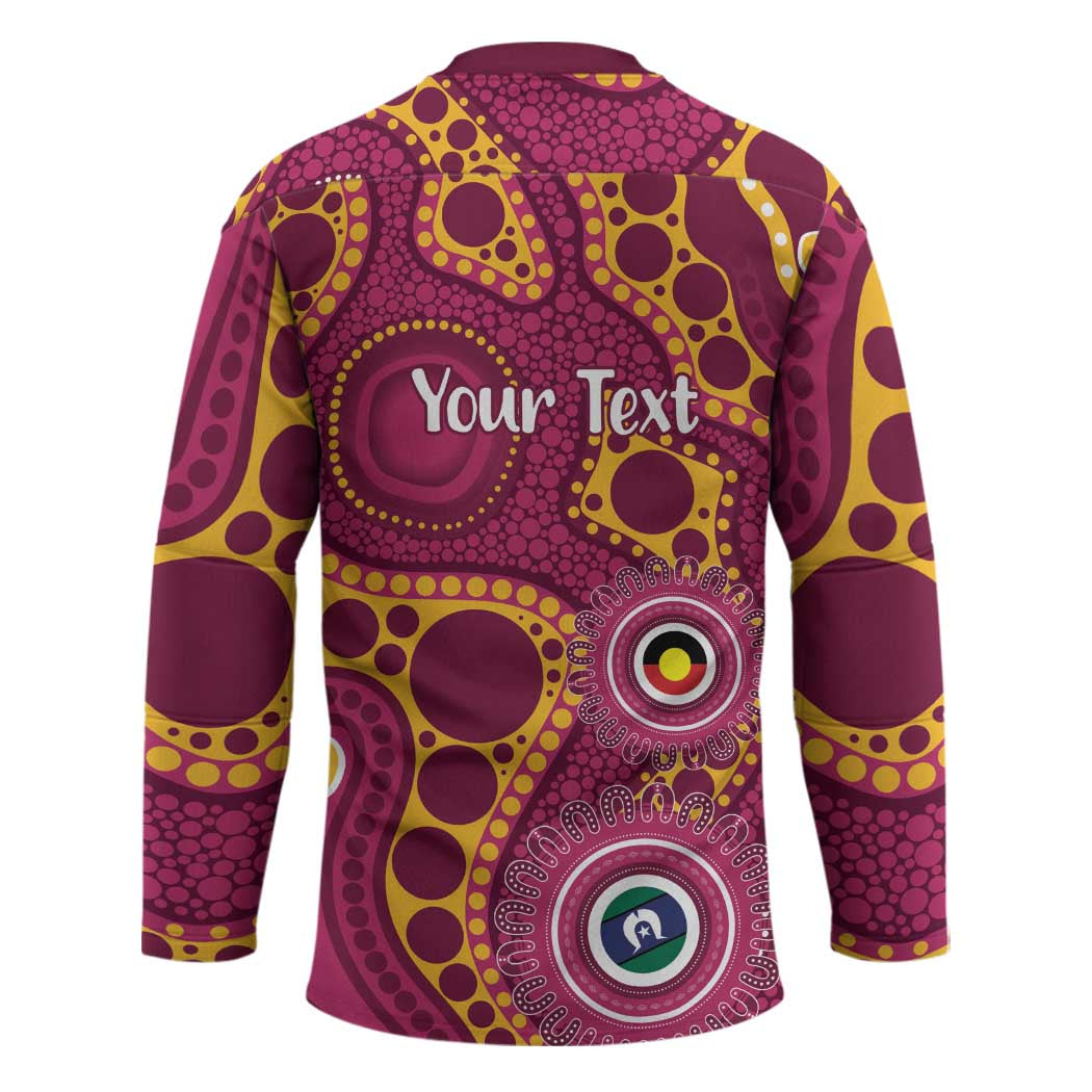 Broncos NAIDOC Week 2026 Personalised Hockey Jersey 50 Years of Deadly Aboriginal Art