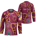 Broncos NAIDOC Week 2026 Personalised Hockey Jersey 50 Years of Deadly Aboriginal Art