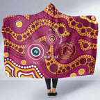 Broncos NAIDOC Week 2026 Personalised Hooded Blanket 50 Years of Deadly Aboriginal Art