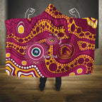 Broncos NAIDOC Week 2026 Personalised Hooded Blanket 50 Years of Deadly Aboriginal Art