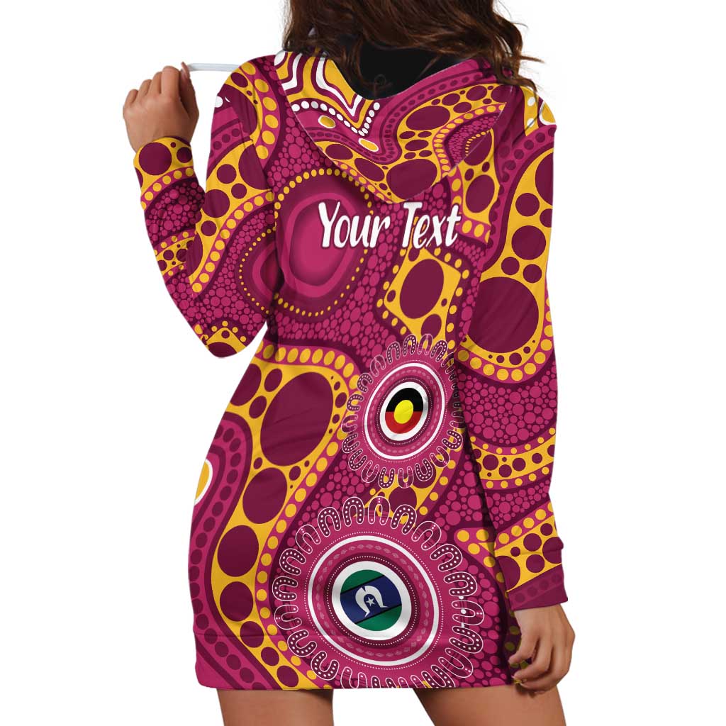 Broncos NAIDOC Week 2026 Personalised Hoodie Dress 50 Years of Deadly Aboriginal Art