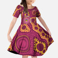 Broncos NAIDOC Week 2026 Personalised Kid Short Sleeve Dress 50 Years of Deadly Aboriginal Art