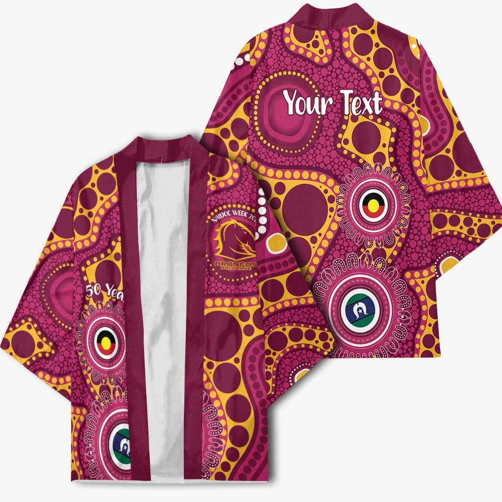 Broncos NAIDOC Week 2026 Personalised Kimono 50 Years of Deadly Aboriginal Art