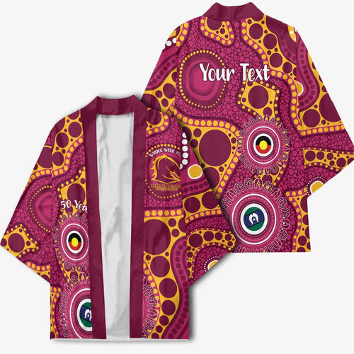 Broncos NAIDOC Week 2026 Personalised Kimono 50 Years of Deadly Aboriginal Art