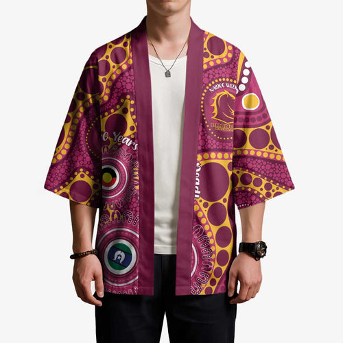 Broncos NAIDOC Week 2026 Personalised Kimono 50 Years of Deadly Aboriginal Art