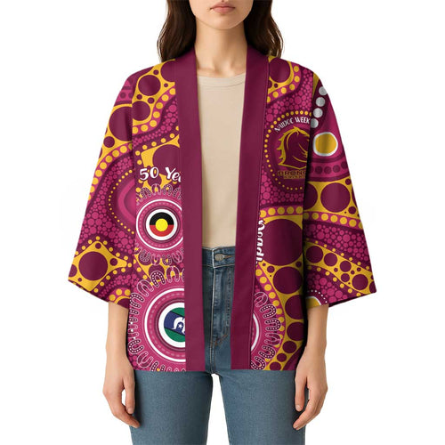 Broncos NAIDOC Week 2026 Personalised Kimono 50 Years of Deadly Aboriginal Art