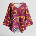 Broncos NAIDOC Week 2026 Personalised Kimono Sleeve Blouse 50 Years of Deadly Aboriginal Art