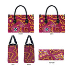 Broncos NAIDOC Week 2026 Personalised Leather Bag 50 Years of Deadly Aboriginal Art