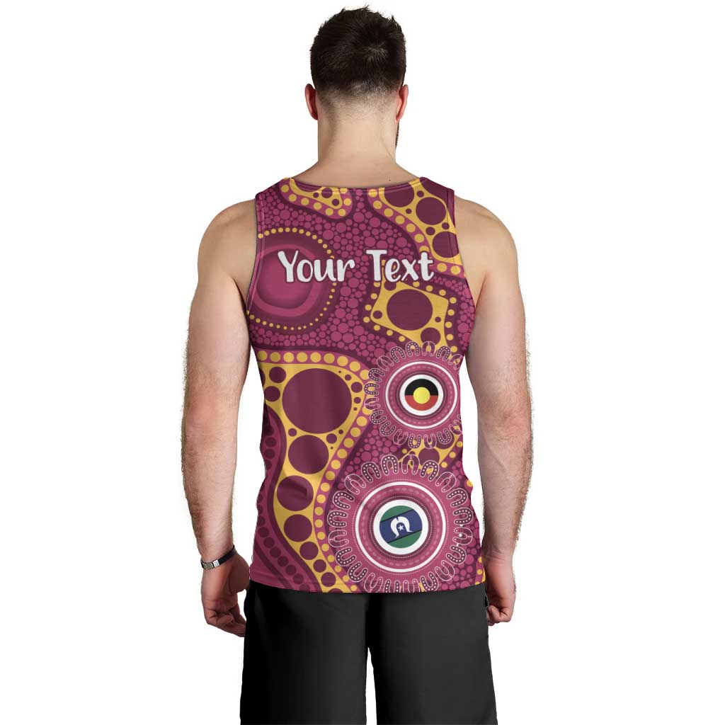 Broncos NAIDOC Week 2026 Personalised Men Tank Top 50 Years of Deadly Aboriginal Art