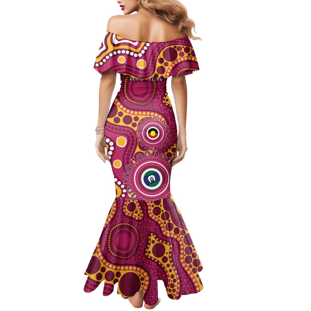 Broncos NAIDOC Week 2026 Personalised Mermaid Dress 50 Years of Deadly Aboriginal Art