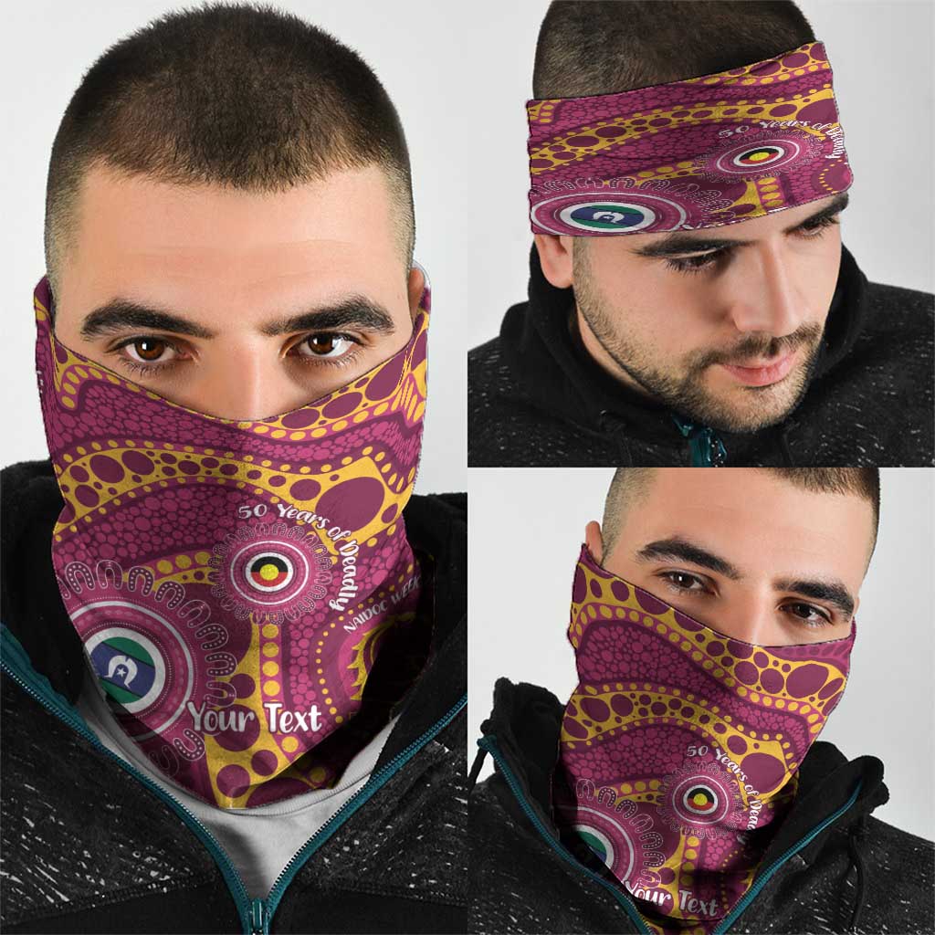 Broncos NAIDOC Week 2026 Personalised Neck Gaiter 50 Years of Deadly Aboriginal Art