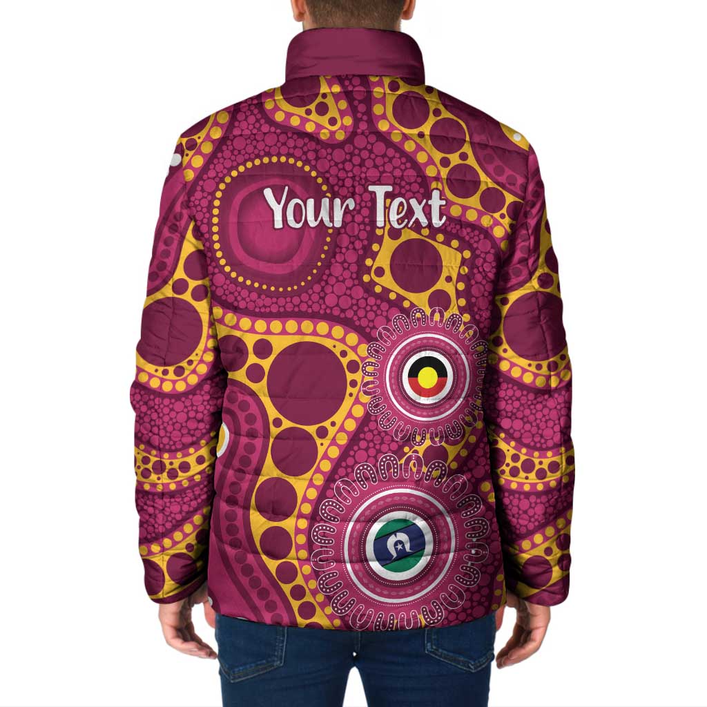Broncos NAIDOC Week 2026 Personalised Padded Jacket 50 Years of Deadly Aboriginal Art