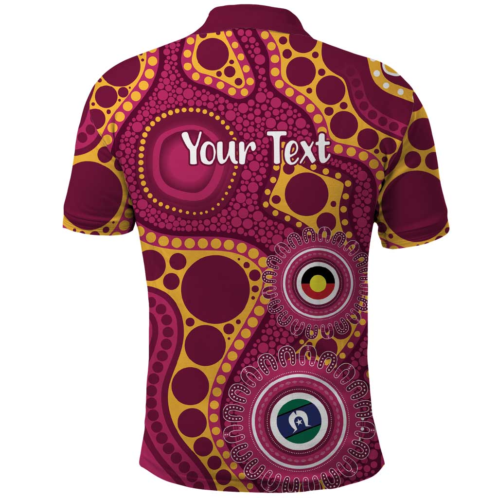 Broncos NAIDOC Week 2026 Personalised Polo Shirt 50 Years of Deadly Aboriginal Art