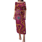 Broncos NAIDOC Week 2026 Personalised Puletasi 50 Years of Deadly Aboriginal Art