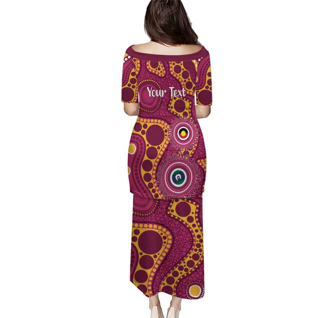 Broncos NAIDOC Week 2026 Personalised Puletasi 50 Years of Deadly Aboriginal Art