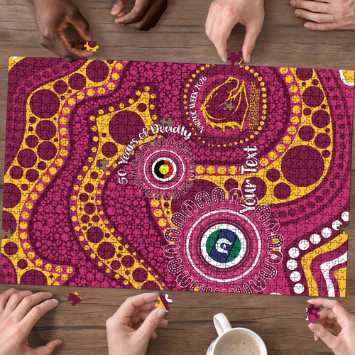 Broncos NAIDOC Week 2026 Personalised Puzzle 50 Years of Deadly Aboriginal Art