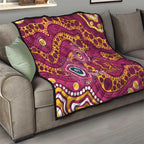 Broncos NAIDOC Week 2026 Personalised Quilt 50 Years of Deadly Aboriginal Art