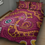 Broncos NAIDOC Week 2026 Personalised Quilt Bed Set 50 Years of Deadly Aboriginal Art
