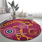 Broncos NAIDOC Week 2026 Personalised Round Carpet 50 Years of Deadly Aboriginal Art