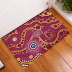 Broncos NAIDOC Week 2026 Personalised Rubber Doormat 50 Years of Deadly Aboriginal Art