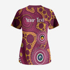 Broncos NAIDOC Week 2026 Personalised Scrub Top 50 Years of Deadly Aboriginal Art