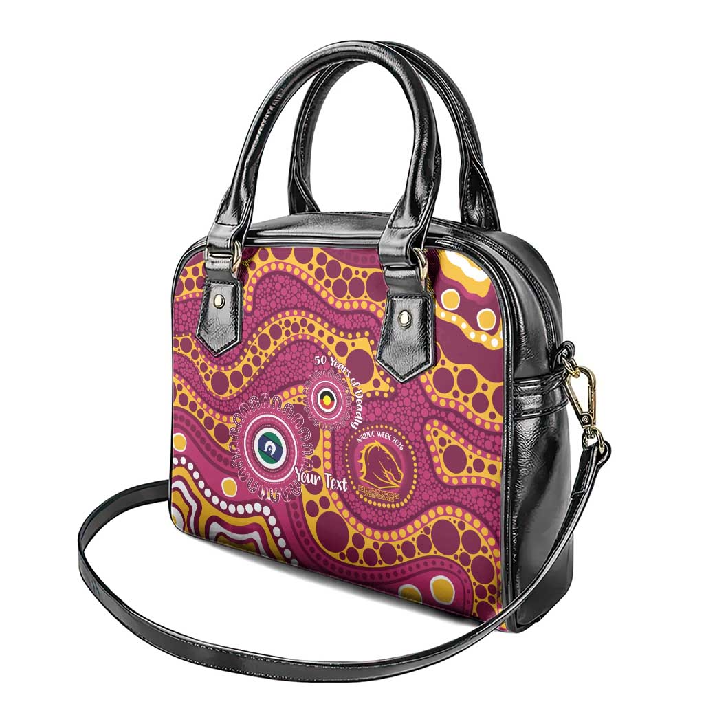 Broncos NAIDOC Week 2026 Personalised Shoulder Handbag 50 Years of Deadly Aboriginal Art