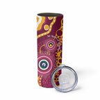 Broncos NAIDOC Week 2026 Personalised Skinny Tumbler 50 Years of Deadly Aboriginal Art