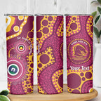 Broncos NAIDOC Week 2026 Personalised Skinny Tumbler 50 Years of Deadly Aboriginal Art