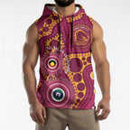 Broncos NAIDOC Week 2026 Personalised Sleeveless Hoodie 50 Years of Deadly Aboriginal Art