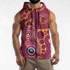 Broncos NAIDOC Week 2026 Personalised Sleeveless Zip Hoodie 50 Years of Deadly Aboriginal Art