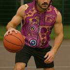 Broncos NAIDOC Week 2026 Personalised Sleeveless Zip Hoodie 50 Years of Deadly Aboriginal Art
