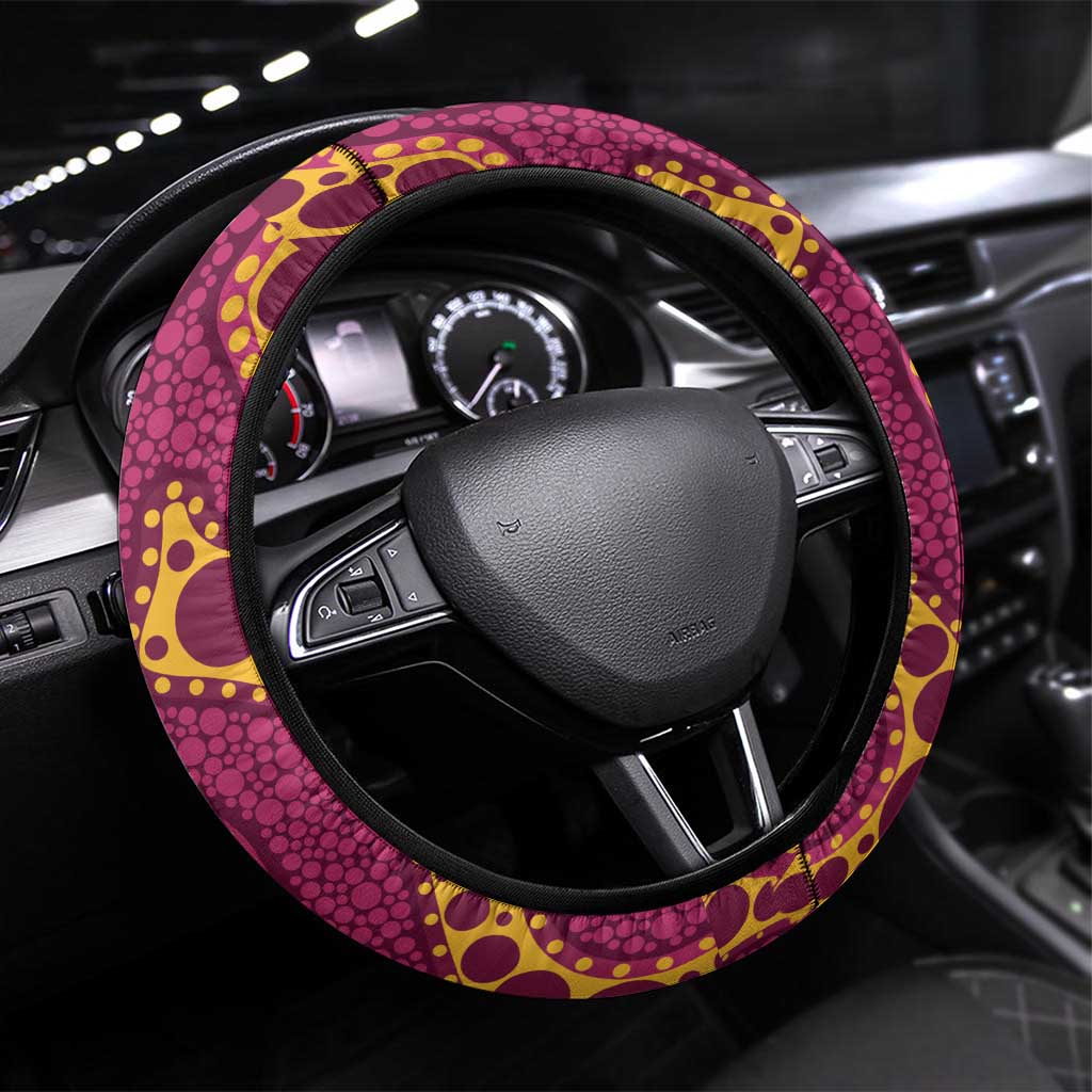 Broncos NAIDOC Week 2026 Steering Wheel Cover 50 Years of Deadly Aboriginal Art