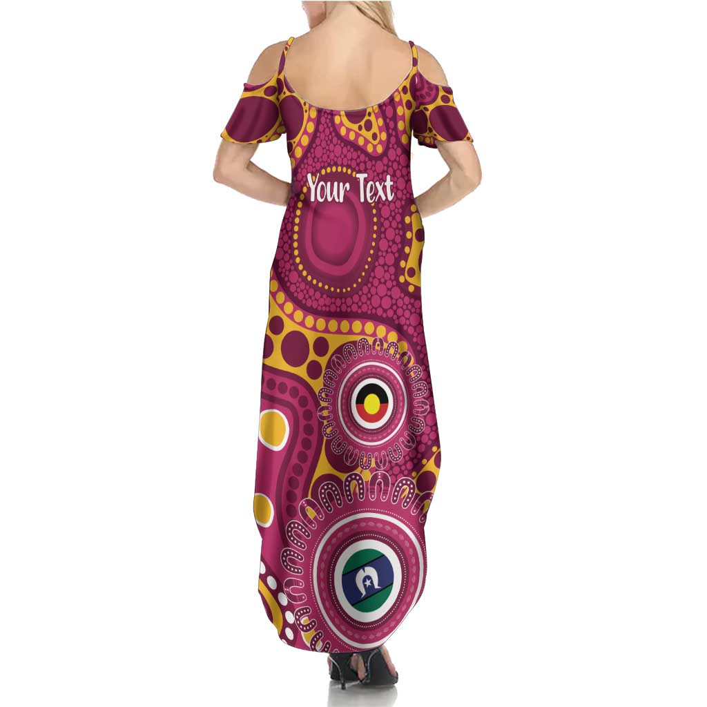 Broncos NAIDOC Week 2026 Personalised Summer Maxi Dress 50 Years of Deadly Aboriginal Art